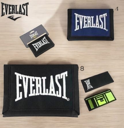 26646  BILLETERA EVERLAST NÁUTICAS, COMPARTIMIENTOS INTERNOS CIERRE CON ABROJO E INCLUYE PACKAGING IDEAL PARA EXHIBICIÓN, 100% NYLON, 12.50 X 27 CM