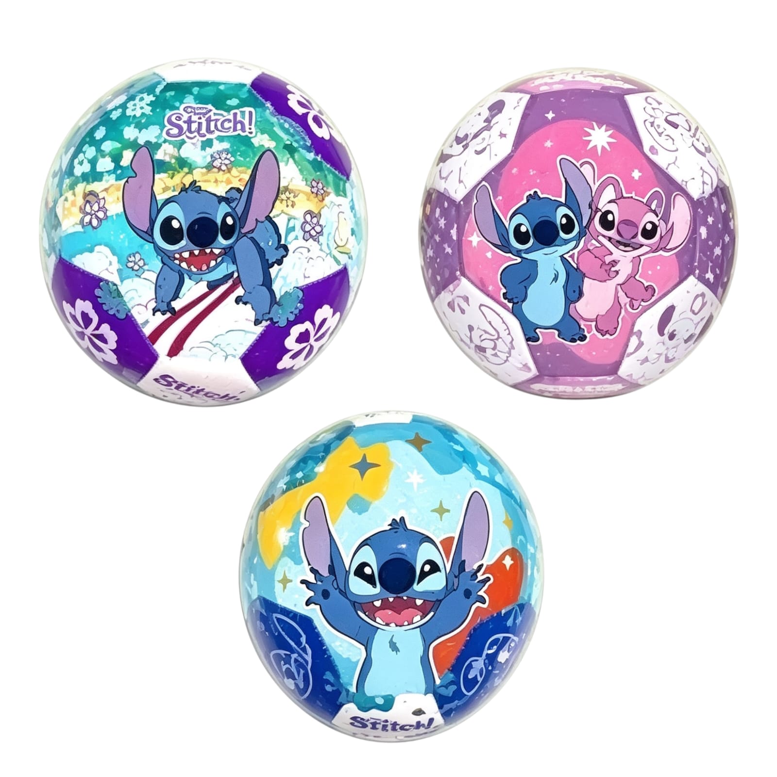 *57112-PELOTA DE FÚTBOL "STITCH" Nº2 100GR  +INFO+FOTOS