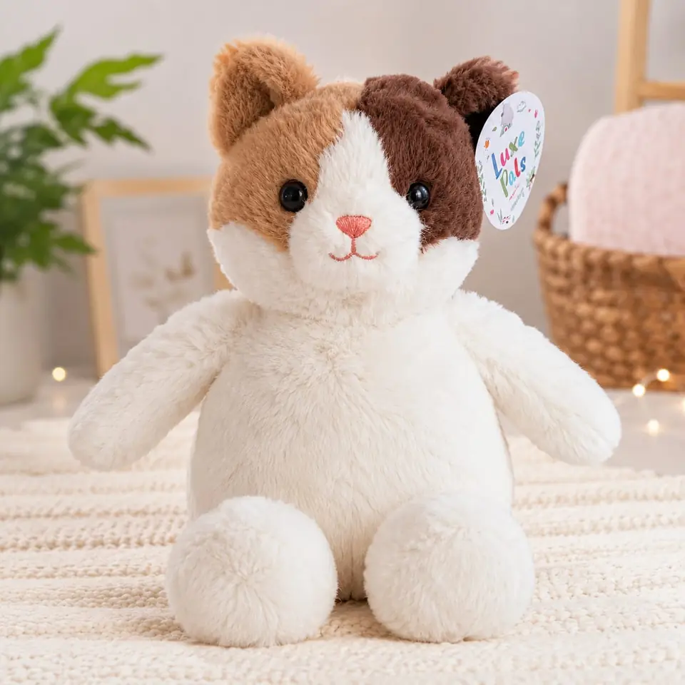 617034C- GATO 9.5"  24CM  peluches +INFO+FOTOS