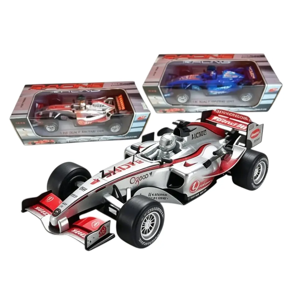 *40041- AUTO FORMULA 1, ESC 1:18 ,LUZ SONIDOS FRICCION PILAS INCL  30X12X10