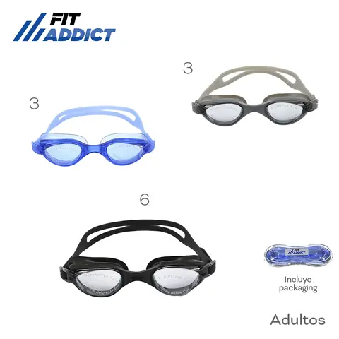 17842 - Antiparras Natacion Adultos Fit Addict T2
