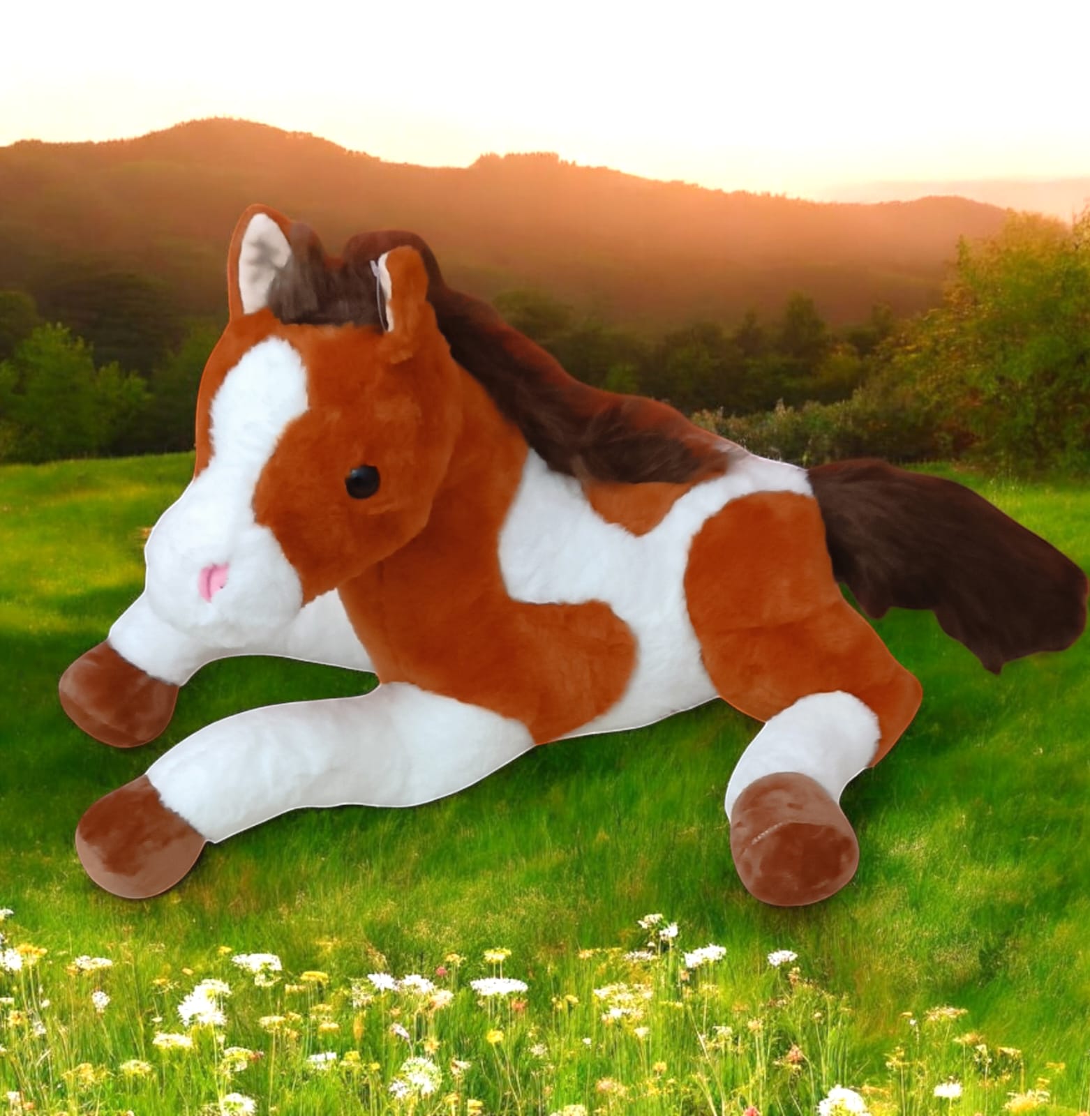 615554-21- CABALLO GDE C/SONIDO PILAS INCORPORADAS 21"=53CM +INFO+FOTOS
