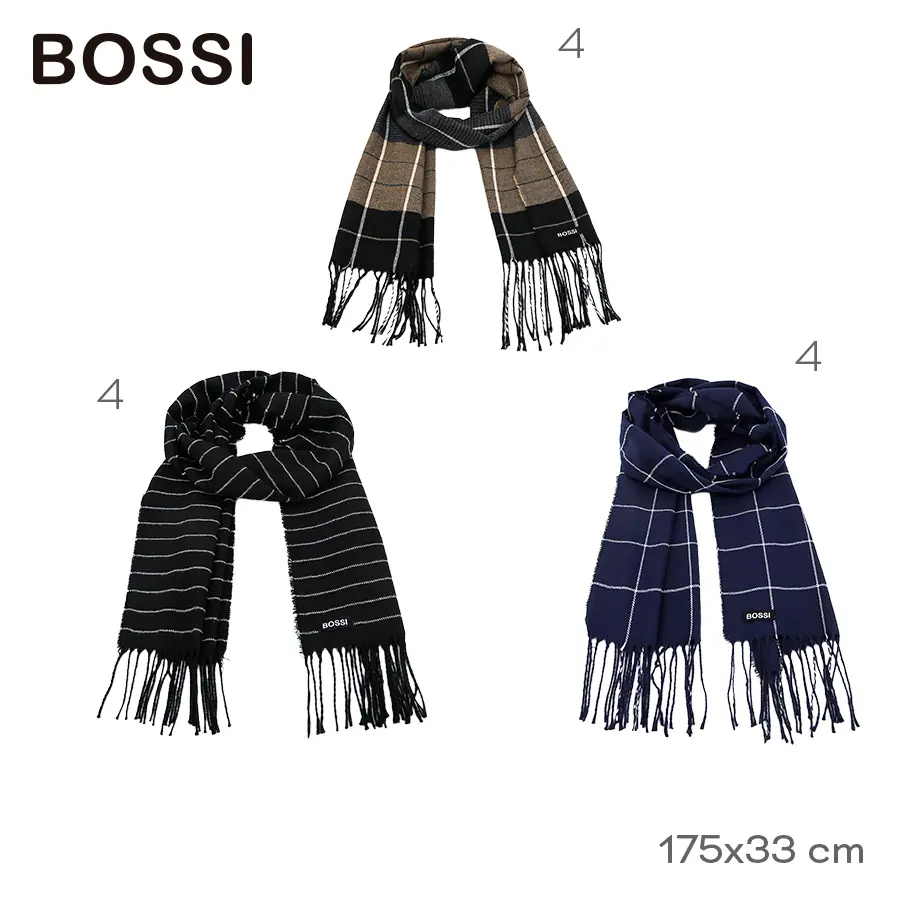 18792-	Bufanda Bossi T2	175cm	33cm		Poliéster TEXTIL +INFO+FOTOS