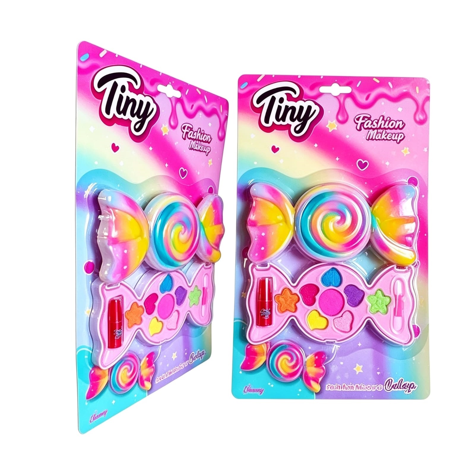 *3353- MAQUILLAJE TINY CARAMELO ARCOIRIS 19X30.6X5 +INFO+FOTOS