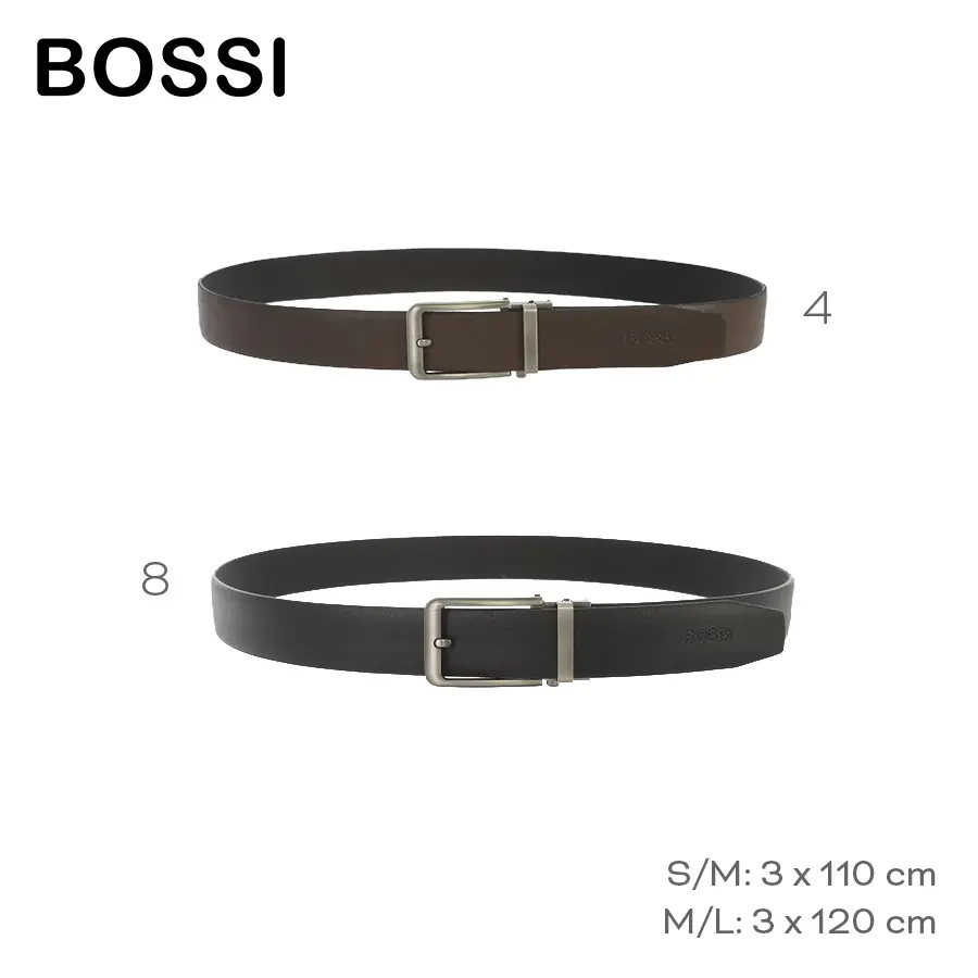 Cinturón Bossi PU - Negro y Marrón - S/M y M/L