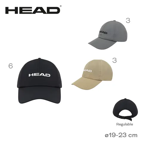 Cap Head 19-23cm Algodón Regulable