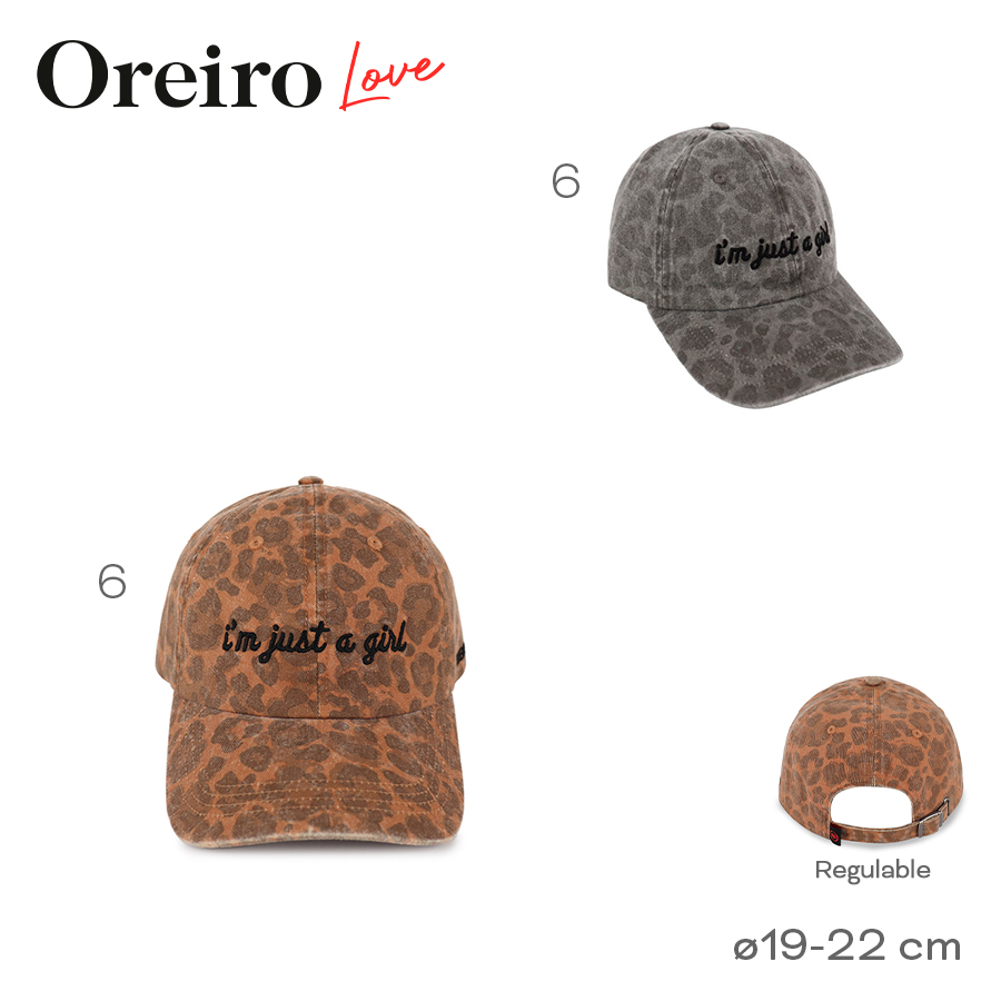 Cap Oreiro Love Gorra 19-22 cm Gris y Kaky