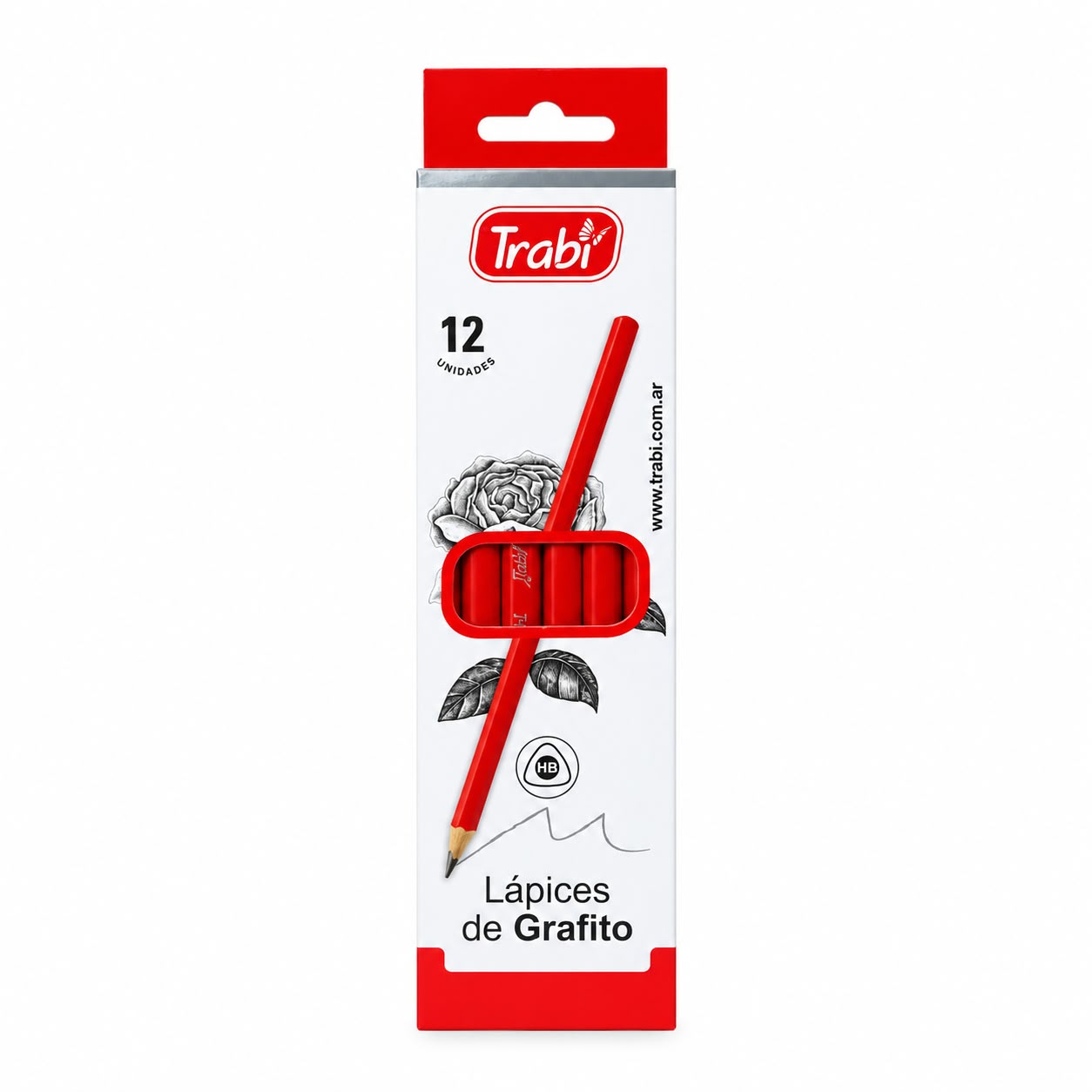 Lapiz Trabi x12 Grafito HB Triangular Resina