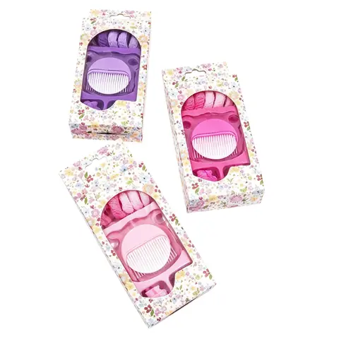 Set Accesorios Pelo Nena Trendy Hebillas Gomitas Moda