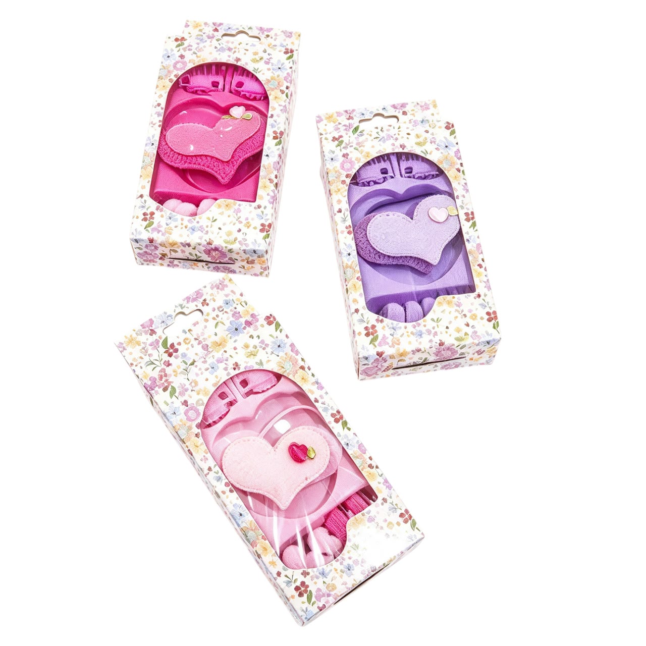 Set Accesorios Pelo Nena Trendy Hebillas Gomitas Colores