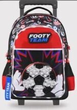 MOCHILA CON CARRO FOOTY CON LUZ Y POP IT
