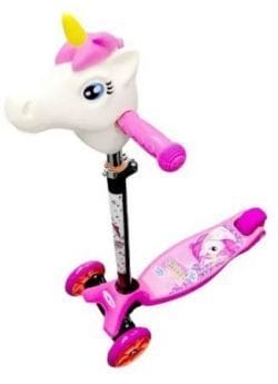 Monopatín Scooter Unicornio Muñeco Antivuelcos Caño