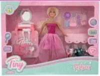 Muñeca Tiny Fashion C/ Accesorios.