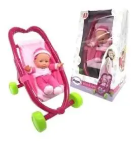 Bebé Poppi Vamos De Paseo Vacaciones Con COCHECITO