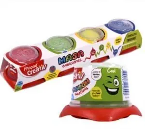 MASA MAPED CREATIV X 4 COLORES CLASICOS
