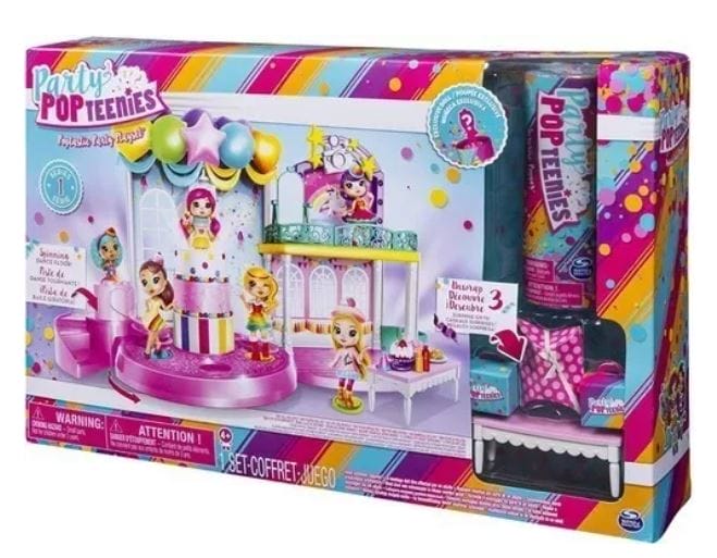 Party Pop Teenies Box Play set Set Salón De Fiestas