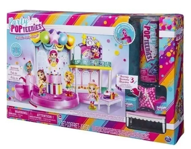 Party Pop Teenies Box Play set Set Salón De Fiestas