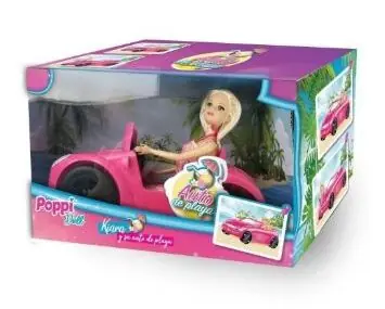 Muñeca Kiara Y Su Auto De Playa Poppi Doll