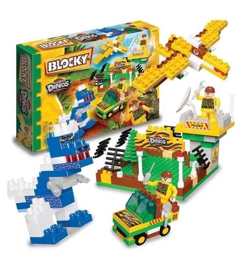 Blocky  Dinosaurios con 2 Muñecos 150 piezas