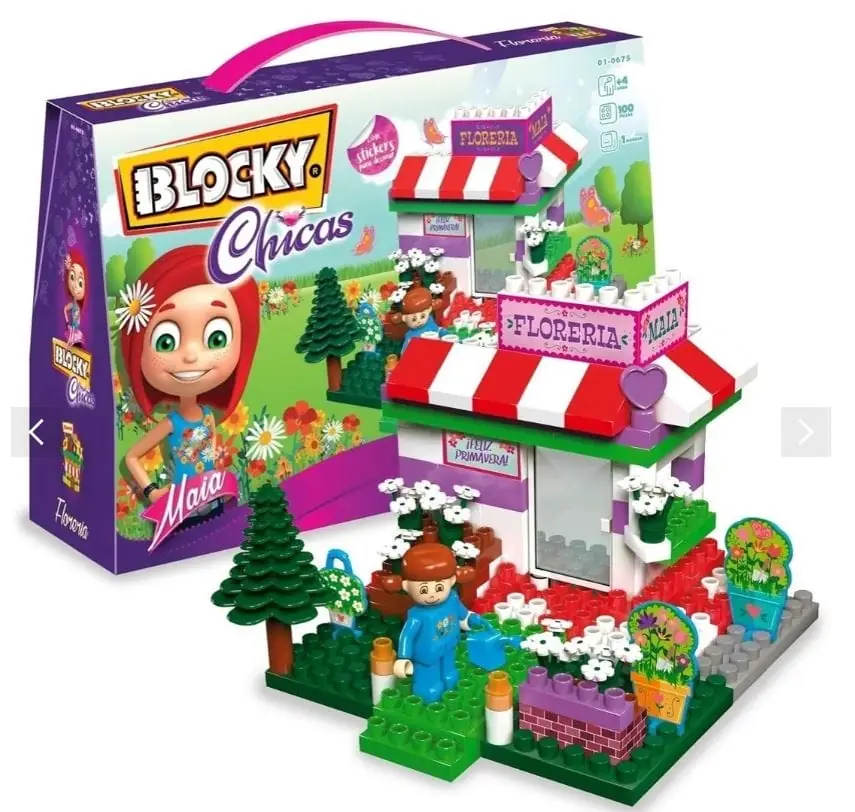 Blocky Chicas Florería Con 100 Piezas
