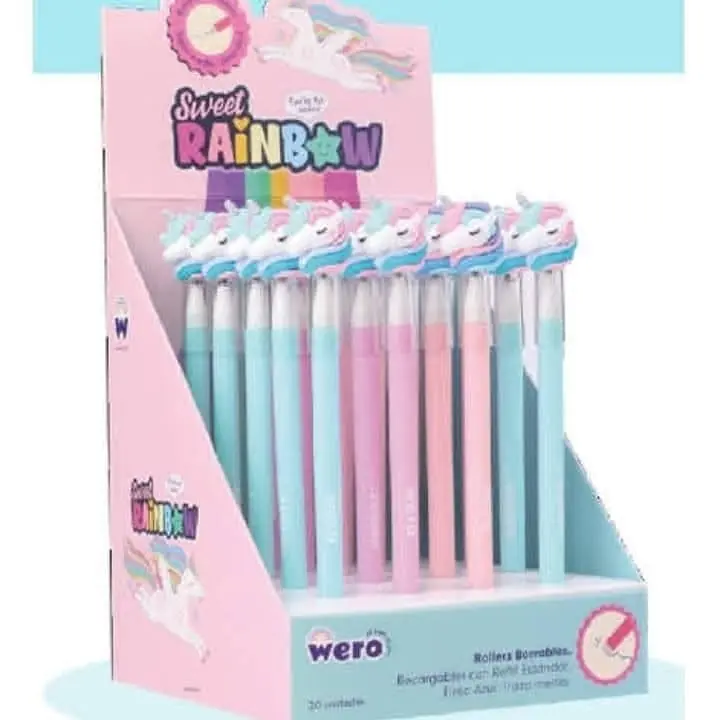 Lapiceras  Roller Borrables WERO De Unicornio.