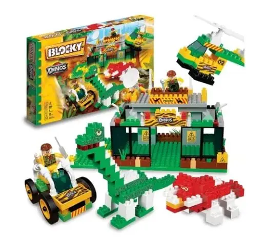 Blocky Dinosaurios 150  Piezas Bloques Sobre Ruedas