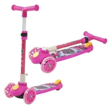 Monopatín Infantil Base X-treme Plegable 3 Ruedas Luz 108 Pce