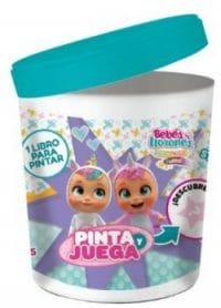 Pote Sorpresa Bebés Llorones Libro Pintar+crayones