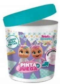 Pote Sorpresa Bebés Llorones Libro Pintar+crayones