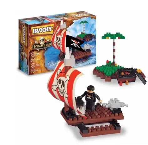 Blocky Balsa Pirata de 100 piezas