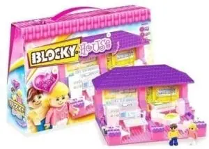 Blocky House 4 Ambientes 230 Pzs Bloques Y 2 Figuras