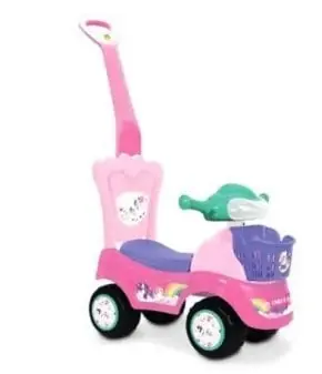 Pata Pata 2 En 1 Unicornio Barral Empuje con Canasto