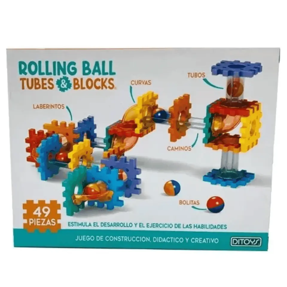 Laberinto Bloques 49 Piezas Rolling Ball 2565