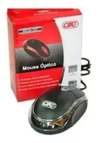 Mouse Optico Usb Ergonomico Mog-107 Luz Led Roja