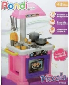 Cocina Nena Infantil Piccola Rondi Con 19 Accesorios