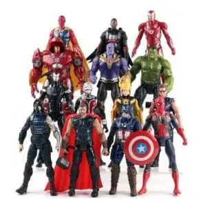 MUÑECOS AVENGERS ARTICULADOS"INFINITY WAR" IMP. SIMIL