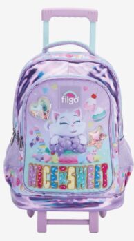 Mochila FILGO con carro STARPAK 3D 18"  GATITO
