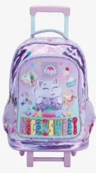 Mochila FILGO con carro STARPAK 3D 18"  GATITO