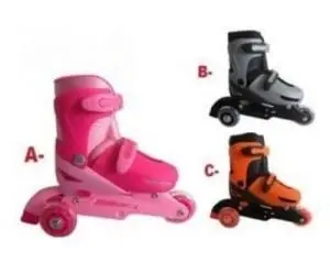 Patines en Linea de  3 Ruedas Se Transforma 31 al 34