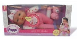 Bebé Poppi Juego Con Mi Osito Mili 41 cm