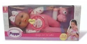 Bebé Poppi Juego Con Mi Osito Mili 41 cm