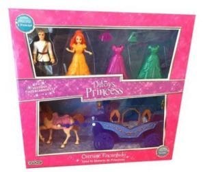 Ditoys Princesa y Príncipe Encantado con carruaje luz y sonido