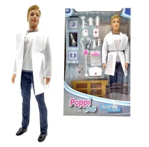Muñeco Poppi Doll Men Thiago Doctor + Accesorios