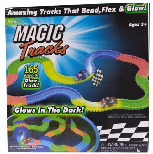 Pista luminosa Magic Tracks 165 piezas flexibles