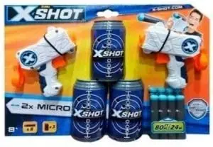 X-SHOT PISTOLAS LANZA DARDOS DOUBLE MICRO ZOMBIE