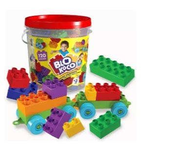 RASTI Blokoco en Balde x  120 Bloques Grandes
