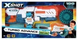 X-shot Turbo Advance Ametralladora Lanza Dardos Zuru con 100 dardos