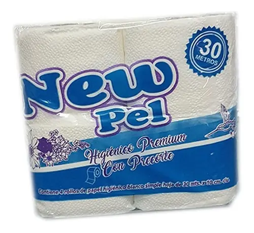 Papel Higiénico New Pel x 4 rollos x 30 mts