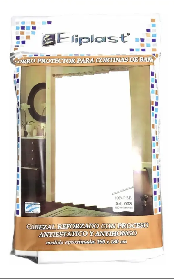 Protector cortina de baño reforzado