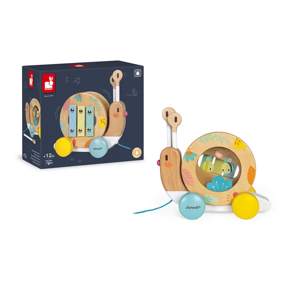 Caracol Musical para Arrastrar – Janod 🐌🎶